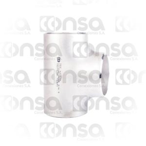 Tee reducida soldable de acero inoxidable