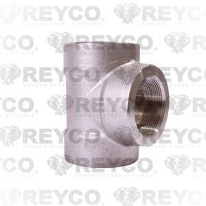 Tee recta de acero inoxidable
