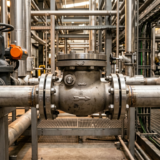 válvula check para qué sirve cuándo usar instalada en línea de tubería industrial de acero