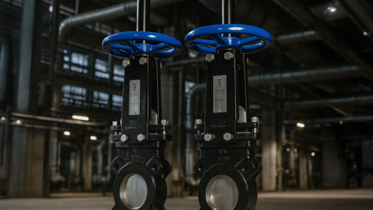 Válvulas de cuchilla en sistema hidraulico